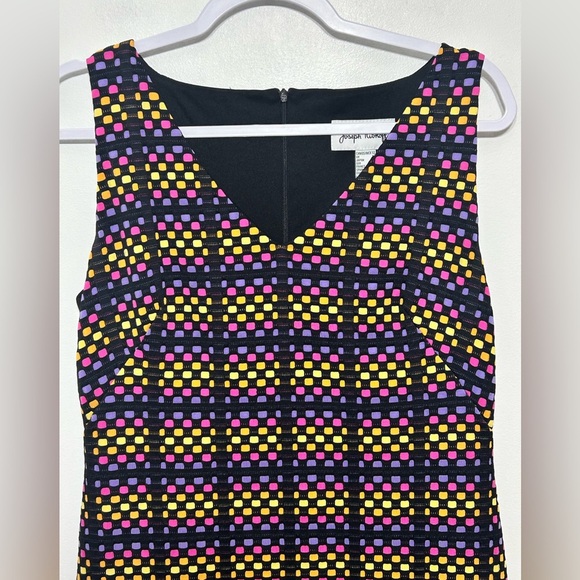 Joseph Ribkoff Mod Style Vibrant Color Square Sheath Dress Size 12 - Picture 6 of 14